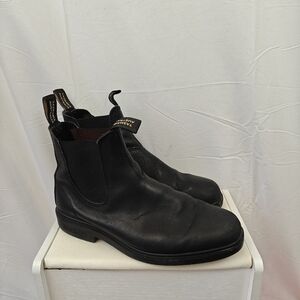 Blundstone Mens Leather Chelsea Ankle Boots In Black Size 10.5 Men's